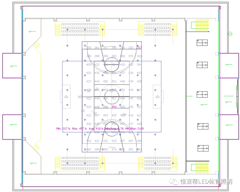 校园操场灯光和屋顶球场灯具的安装与维护